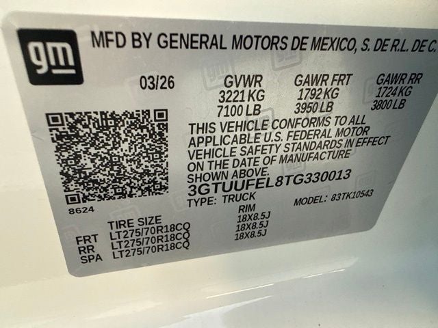 2026 GMC Sierra 1500 AT4X